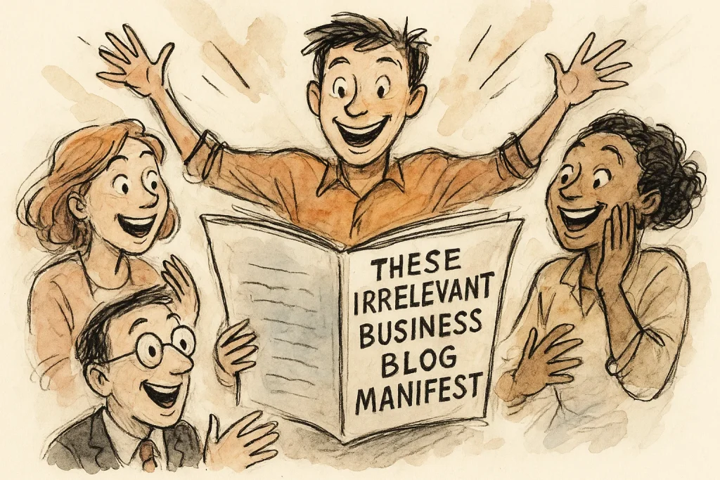 These Irrelevant Business Blog Manifest