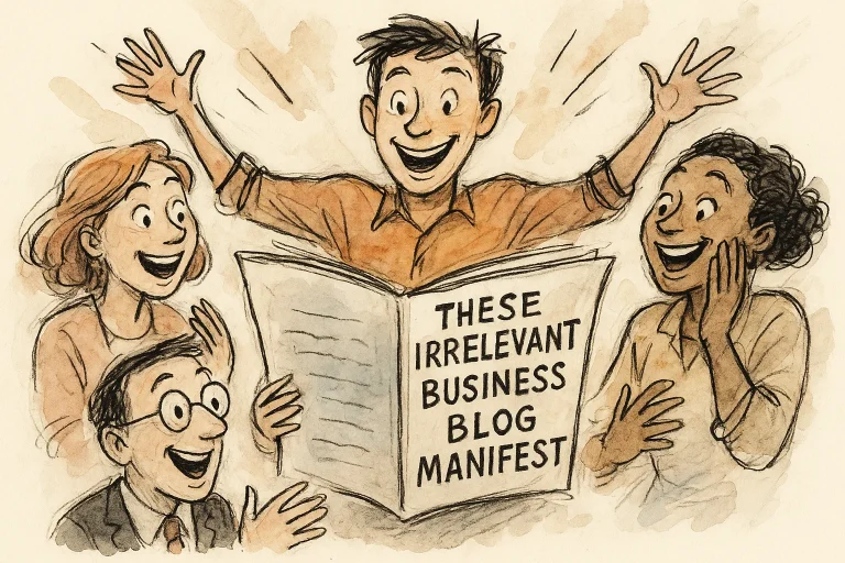 These Irrelevant Business Blog Manifest