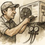 Air conditioning equipment maintenance