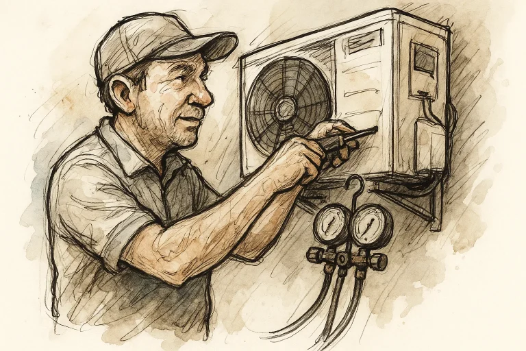 Air conditioning equipment maintenance