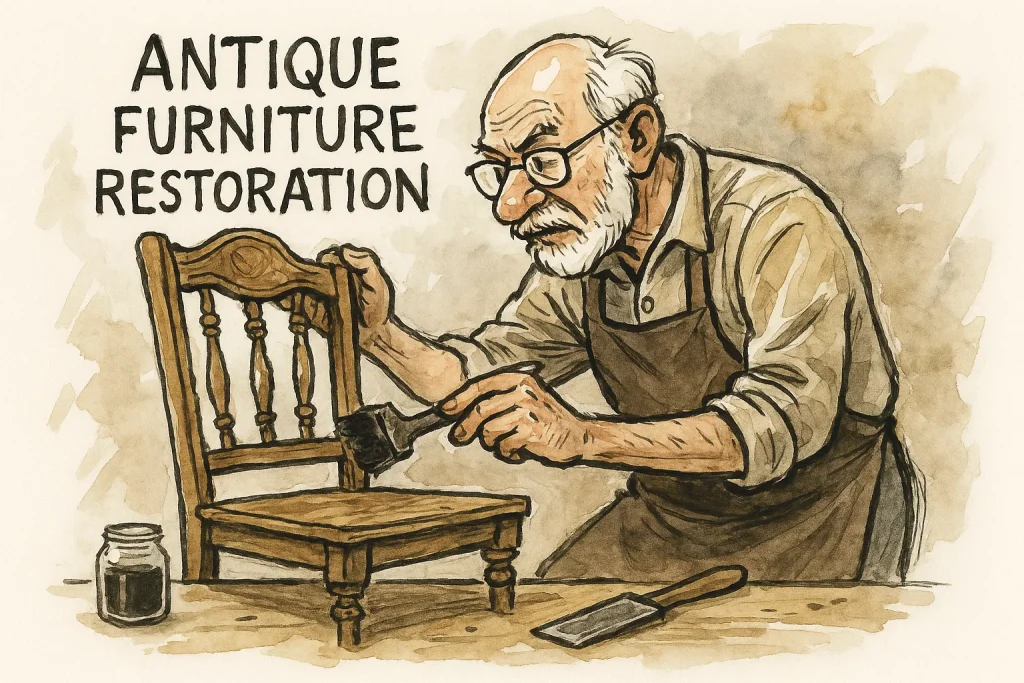 Antique furniture restoration