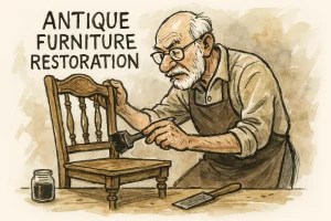 Antique furniture restoration