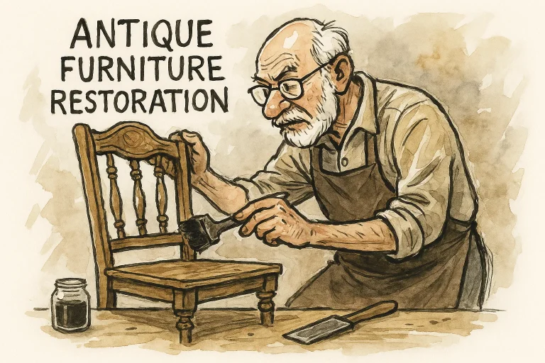 Antique furniture restoration