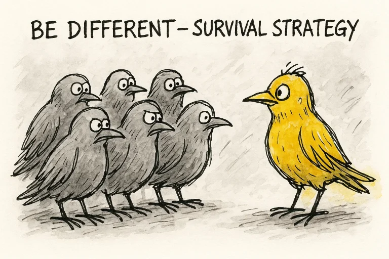 Be different - Survival strategy