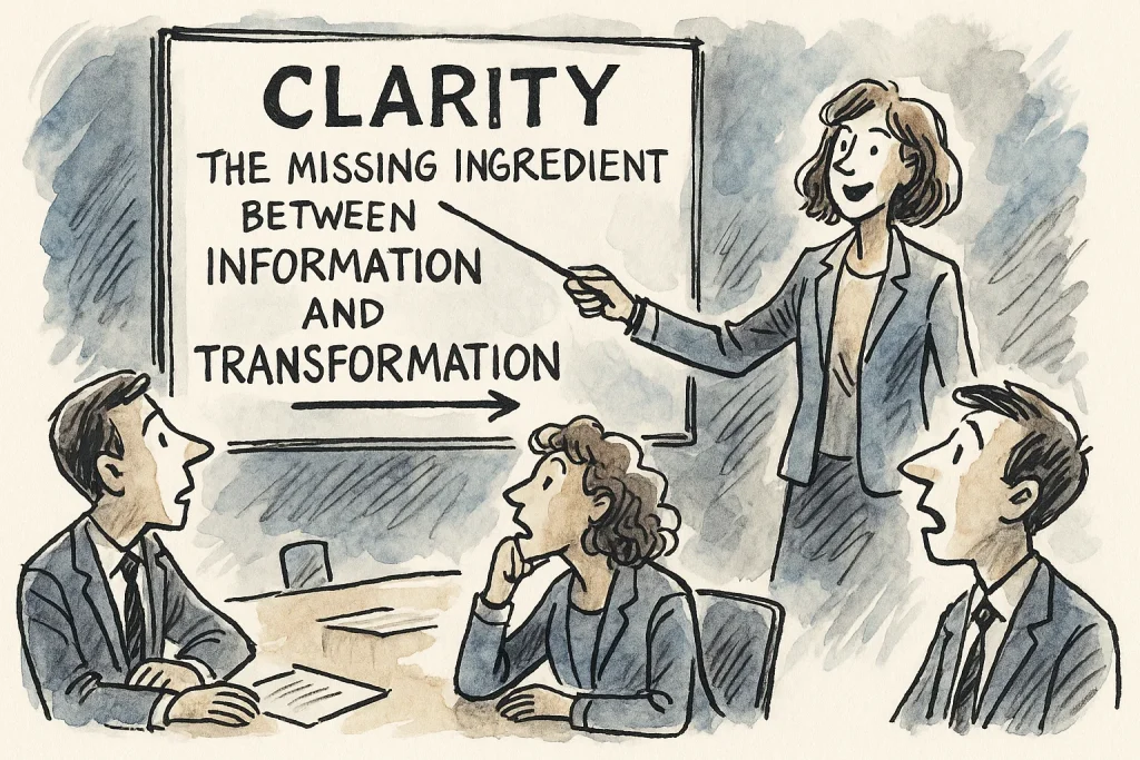 Clarity: The Missing Ingredient Between Information and Transformation