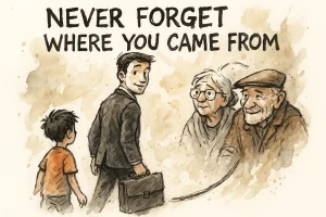 Never forget where you came from