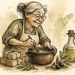 Soap production with natural ingredients