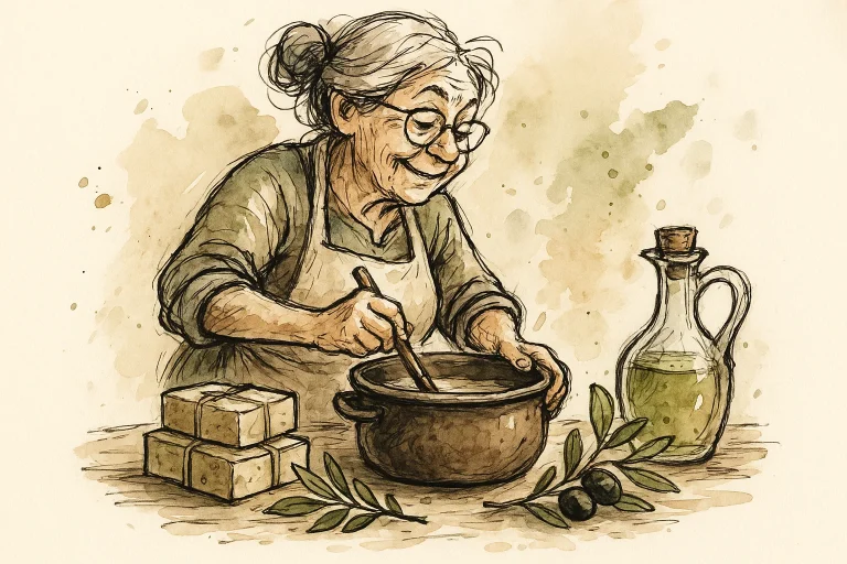 Soap production with natural ingredients