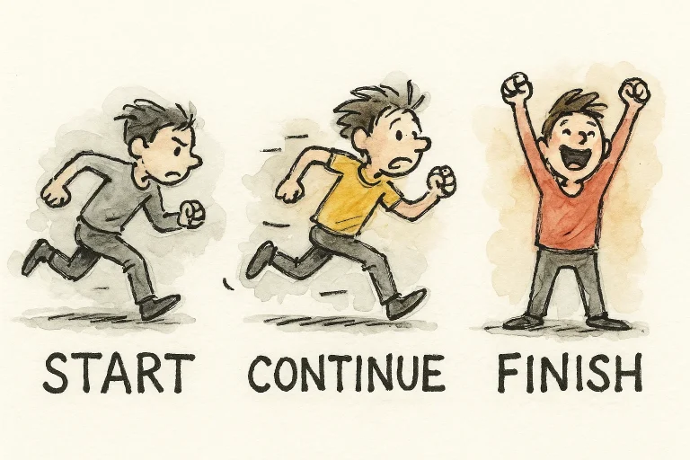 Start, Continue, and Finish