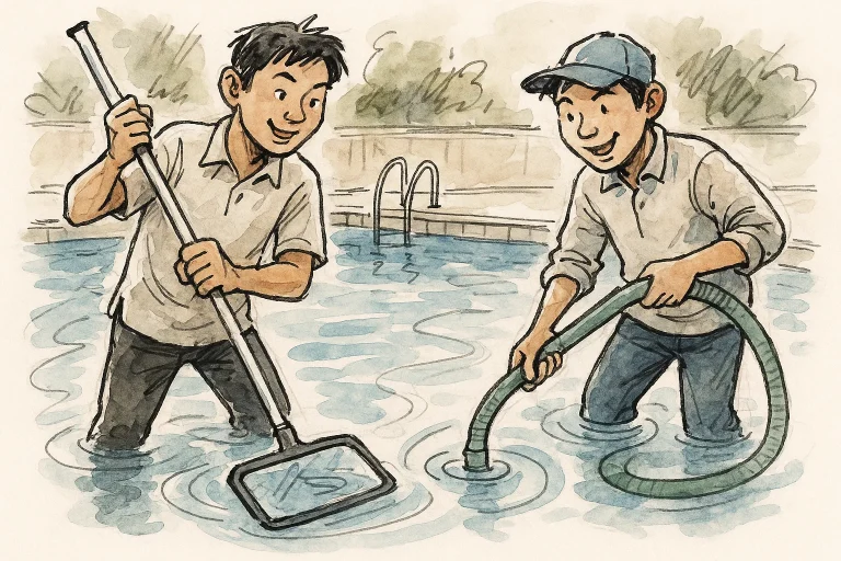 Swimming pool cleaning