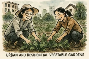 Urban and residential vegetable gardens